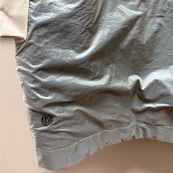 Lululemon Gathering Storm Long Jacket Beige Gray Sz 12 - Picture 6 of 8